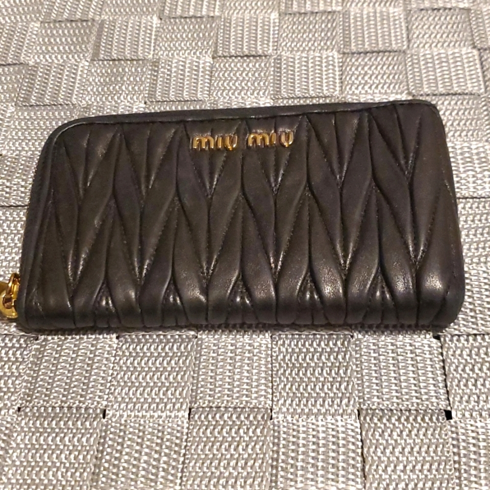 Miu Miu Ruched Coin Purse